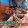 Inician rehabilitaci&oacute;n de la infraestructura del colegio �Sagrado Coraz&oacute;n de Jes&uacute;s�, del distrito de Calzada, en Moyobamba - Con una partida presupuestal de 40 mil nuevos soles, a fin de mejorar las condiciones del servicio educativo, seg&uacute;n el alcalde distrital, Elvis Ch&aacute;varri