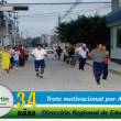 Con trote por las calles de Moyobamba trabajadores de la DRE San Mart&iacute;n inicia XXXIV Aniversario - 