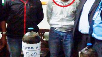 Capturan a polic&iacute;a cuando transportaba m&aacute;s de 5 kilos de l&aacute;tex de opio, valorizados en m&aacute;s de 100 mil nuevos soles