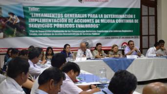 Representantes de siete ministerios liderados por la PCM  coordinan para mejorar servicios p&uacute;blicos en las regiones