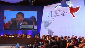 Superar la desigualdad es un desaf&iacute;o en Am&eacute;rica Latina, afirm&oacute; el presidente Humala ante la VII Cumbre de las Am&eacute;ricas, en Panam&aacute;