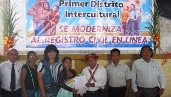 RENIEC implementa el primer Registro Civil Biling�e en L&iacute;nea, en castellano y Awaj&uacute;n, &uacute;nico en Am&eacute;rica Latina