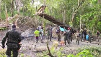 Destruyen campamentos de mineros ilegales en Amazonas, para proteger a comunidades ind&iacute;genas awaj&uacute;n y huambisa