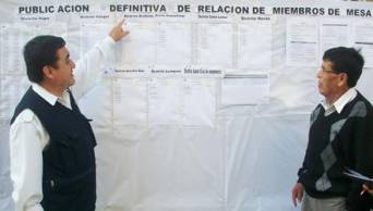 ONPE public&oacute; lista definitiva de miembros de mesa para las  Elecciones Municipales de este domingo 29 de noviembre