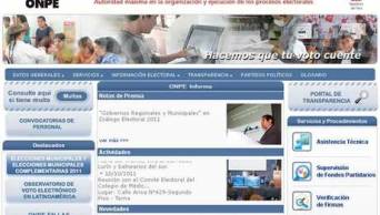 ONPE invita a electores discapacitados a registrarse en su p&aacute;gina web, para acceder a facilidades al emitir su voto