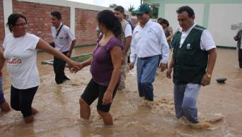 Coordinan ayuda para damnificados por el desborde del r&iacute;o Saposoa, en San Mart&iacute;n, a causa de intensas lluvias