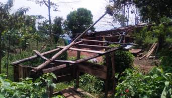 Fuertes vientos arrasan techos de viviendas, dejando al menos 10 familias damnificadas, en la regi&oacute;n Amazonas