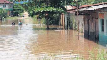 Moyobamba: Desborde del r&iacute;o Mayo a causa de  persistentes lluvias afectaron varios poblados y extensas &aacute;reas de cultivo
