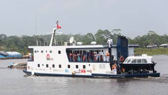 Tres Plataformas Itinerantes de Acci&oacute;n Social y Buque Hospital llevan apoyo a comunidades de la Amazon&iacute;a