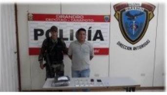 San Mart&iacute;n: Polic&iacute;a decomisa cerca de 4 kilos de droga,   dinero en efectivo e intervino a implicado en este il&iacute;cito