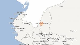 Amazonas: Un sismo de 4.1 grados de magnitud se registr&oacute;, esta tarde, en la provincia de Condorcanqui