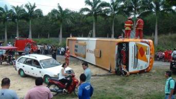 Accidente de transportes M&oacute;viTours deja un fallecido en carretera de Tarapoto - San Mart&iacute;n