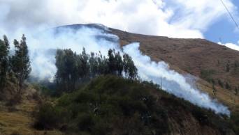 Eval&uacute;an declaratoria de emergencia por incendio forestal en Loreto