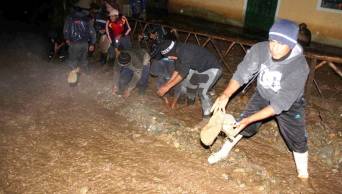 Seis familias damnificadas por la activaci&oacute;n de quebrada Beirut en Amazonas
