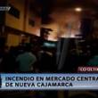 Incendio consume mercado central de Nueva Cajamarca en la regi&oacute;n San Mart&iacute;n - 