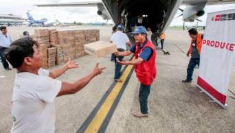 PRODUCE entrega m&aacute;s de 50 toneladas ayuda humanitaria a pobladores de Loreto