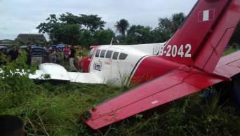 Avioneta se despista por fuerte viento y pasajeros salen ilesos en la provincia loretana Datem del Mara&ntilde;&oacute;n -  Loreto
