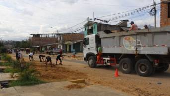 Ej&eacute;rcito limpia zonas afectadas por intensas lluvias en la regi&oacute;n San Mart&iacute;n