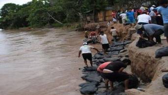 R&iacute;o Huayabamba cerca a nivel cr&iacute;tico de desborde por fuertes lluvias en la regi&oacute;n San Mart&iacute;n