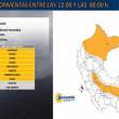 Lluvias moderadas y r&aacute;fagas de viento prev&eacute;n desde este mediod&iacute;a en 8 regiones - 