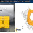 Lluvias moderadas con tormentas afectar&iacute;an 10 regiones desde este mediod&iacute;a - 