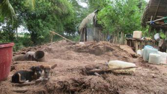 Aumento del caudal del r&iacute;o Sisa deja 3 familias damnificadas - San Mart&iacute;n