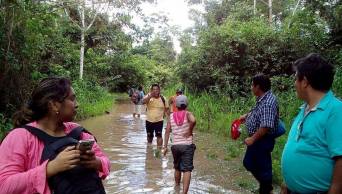 M&aacute;s de 50 viviendas inundadas por lluvias intensas en Picota
