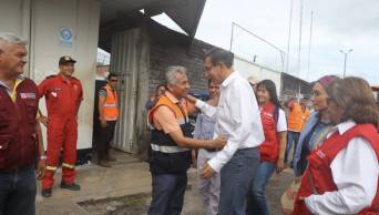 Presidente Vizcarra lleg&oacute; Yurimaguas para evaluar da&ntilde;os por sismo