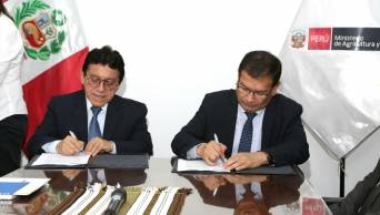 Ministerio de Agricultura e INEI firman convenio para ejecutar Encuesta Nacional Agraria